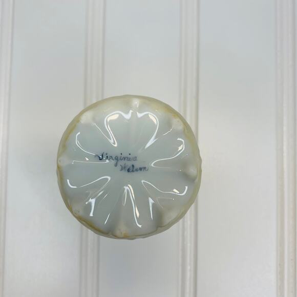 Blue Violet Posey Handpainted Small Cup Gold Trim 2.75" x 2" - Picture 8 of 8